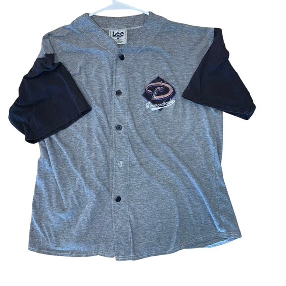 Vintage Lee Sport Arizona Diamondbacks‎ Logo Shirt Button Up Baseball Size L MLB - Picture 1 of 3
